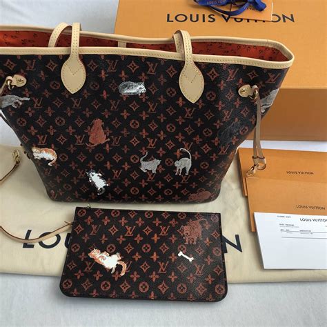 louis vuitton bag with cats